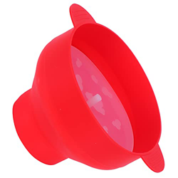 Tazón de palomitas de maíz, palomitas de maíz de silicona para microondas con asas, tazón plegable para hacer palomitas de maíz con tapa(rojo) en oferta