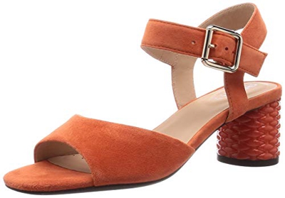 Geox D ORTENSIA MID SANDALO C Sandalias Con Punta Abierta Mujer, Naranja (Orange C2008), 40 EU