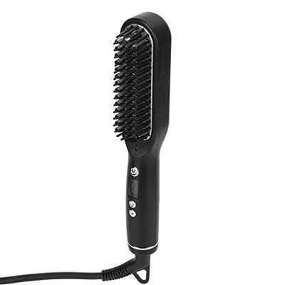 Peine para alisar el cabello, cepillo alisador eléctrico, plancha de pelo ergonómica, portátil de calentamiento rápido para(Sundial)