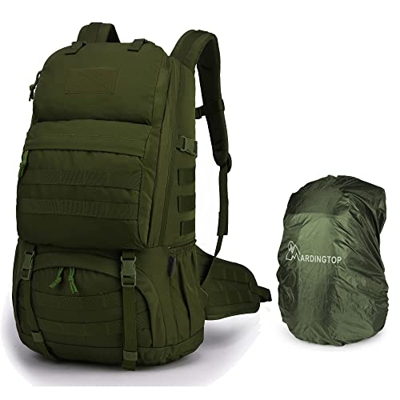 Mardingtop 28/40L Mochila Militar, Mochilas Hombre Deportivas Mochila Tactica Senderismo Moto Deporte Viaje Playa Montaña Negra for Unisex (40l - Ejer