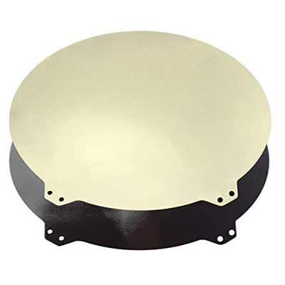 Toaiot Spring Steel Build Plate Round Dia 260 x 260 mm/10,2 x 10,2 pulgadas hoja de acero para impresora 3D Flsun QQ-S Delta con PEI + etiqueta magnét