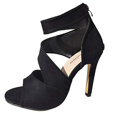 YANFANG Moda Mujer Tacones Altos Transpirable Hebilla Correa Casual Peep Toe Sandalias,Sandalias De Verano para Mujer, Zapatos CuñA con Plataforma Boh