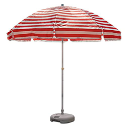 JRZTC Sombrilla de Playa Resistente a los Rayos UV, sombrilla de Patio de 2,5 m con Ancla de Arena, sombrilla de Mercado portátil para jardín, Piscina características