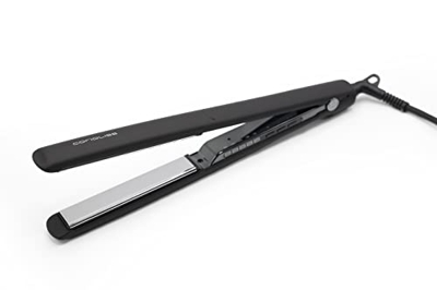 Corioliss C3 | Plancha de pelo para mujeres | Tecnología y placas de titanio para cabello fino | Plancha profesional con control de temperatura (Black