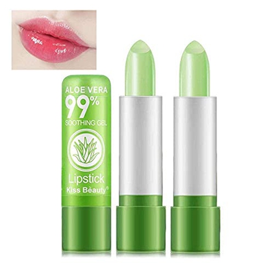 Aloe Vera Lipstick Lip Balm Color Mood Changing Long Lasting Moisturizing,Color Changing Long Lasting Moisturizing Lip Balm, Nutritious Moisturizer Na