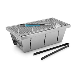 Barbecue Grill Estufa Parrilla Plegable al Aire Libre Barbacoa Mini Parrilla de la Barbacoa del carbón de leña del hogar Pinchos Individual Barbacoa U precio