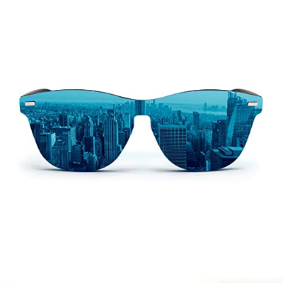 FORAJIDOS Gafas de Sol Polarizadas para Hombre y Mujer con Protección UV400, START Colection (AZUL)