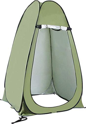 NordFalk Carpa de ducha Pop Up 190 cm – Tienda de campaña para vestuario o inodoro 120 x 120 x 190 cm, incluye estacas y bolsa de transporte, color ve