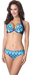 aQuarilla Bikini Trajes de Baño Dos Piezas Mujer AQ126(Azul Marino/Azul, EU 38=ES 40) precio