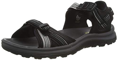 KEEN Terradora 2 Leather Open Toe, Sandalia, Mujer, Negro Imán, 41 EU
