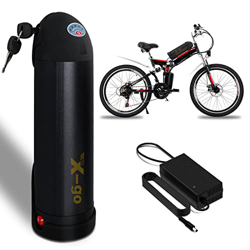 X-go Bateria Bicicleta Electrica 36V 10Ah 10.4Ah Down Tube Li-Ion Pedelec E-Bike Prophete Zündapp reemplaza baterías y Cargador para 250W 350W Motor ( características