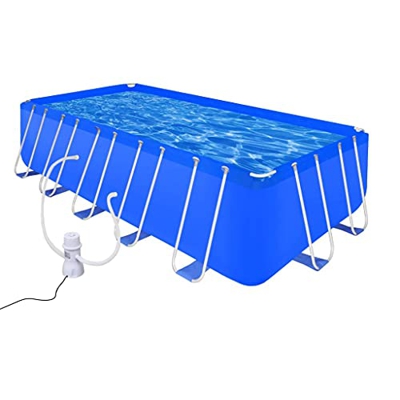 FAMIROSA Piscina con Bomba de Acero 540x270x122 cm-78,35KG
