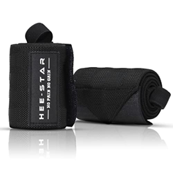 Hee-Star Muñequeras Gym - Muñequeras Deportivas para Levantamiento Peso - Crossfit - Calistenia - Powerlifting - Musculacion - Wrist Wraps - Muñequera en oferta