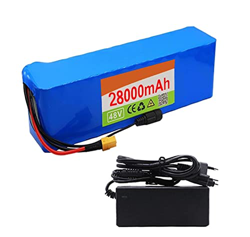 JHKGY Batería De Bicicleta Paquete De Batería De Iones De Litio De 48V 28Ah 13S3P, Enchufe XT60,con Cargador Y BMS,para Scooter Eléctrico De Bicicleta precio