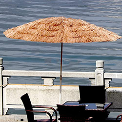 JRZTC Sombrilla de Paja Tiki Hawaii de 7 pies/2,15 m, sombrilla de Playa Redonda, sombrilla de Patio Tropical Parala, sin Base precio