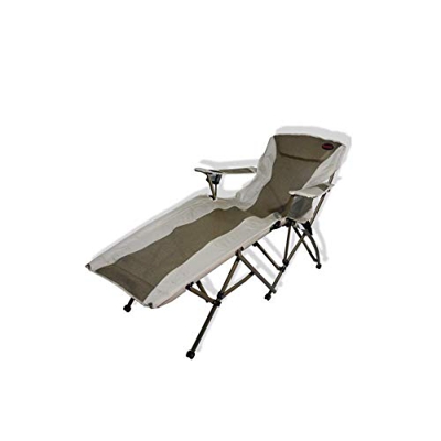 DONDOW Cama Plegable Aleación de Aluminio reclinable Plegable, Auto-conducción Tour, Oficina, Descanso Compatible with Comer, Siesta, Acompañando port
