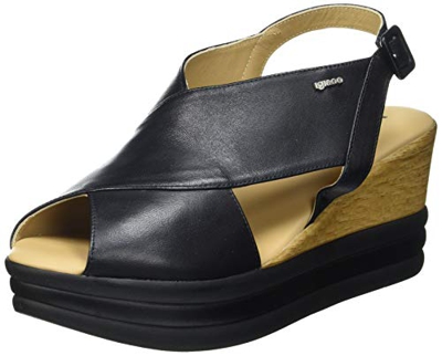 IGI&CO DEK 71789, Sandalias con cuña Mujer, Negro, 39 EU