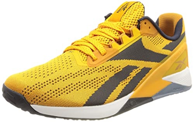 Reebok Nano X1, Zapatillas Deportivas Hombre, Semi Solar Gold/Radiant Ochre/Vector Navy, 44 EU