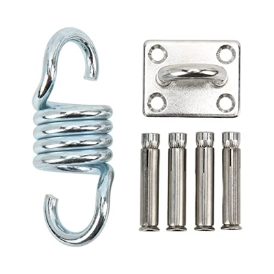 Restokki Kit de suspensión Colgante para Hamaca, Conjunto de Colgador de Columpio de Techo ultraduradero, Hebilla de Puerta Cuadrada para Deportes de 