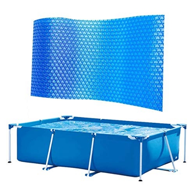 YJYQ Lona solar rectangular para piscina rectangular con marco rectangular / piscina familiar hinchable, calentamiento del agua por energía solar
