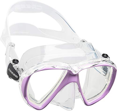 Cressi Ranger Máscara, Unisex Adulto, Transparente/Lilla, Talla Única