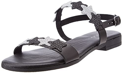 IGI&CO DBI 71762, Sandalias Planas Mujer, Negro, 37 EU