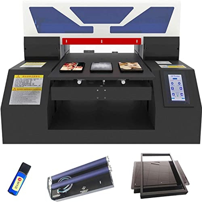 Impresora de Cama Plana UV automática de tamaño A3 para Tarjetas de PVC Pet Estuche de teléfono móvil Tazas de Vidrio Impresión de Madera de Metal (co