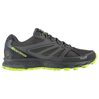 Karrimor Hombre Tempo 5 Trail Zapatillas De Running Gris/Lima EU 41.5 (UK 7.5)