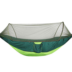 puseky Hamaca doble individual con mosquitera ligera hamaca colgante para camping, senderismo, viajes, patio trasero precio