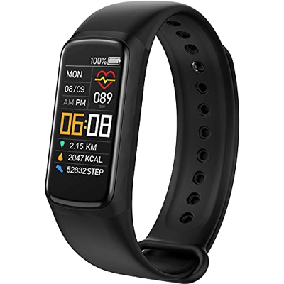 Smartwatch,Pulsera Actividad Inteligente,Fitness Tracker con Monitor de Frecuencia Cardíaca/Presión Arterial/Oxígeno y Sueño,Contador de Calorías,Impe