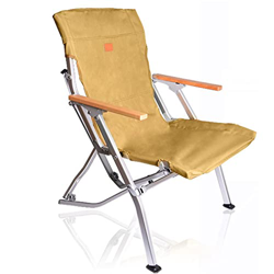 SHFAMHS Sillas Plegables portátiles, Asiento al Aire Libre con Organizador, Camping, jardín, Piscina, Playa, Patio, sillones con Respaldo y reposabraz precio