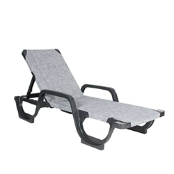 Tumbona Lena Cinza-Antracita. para jardín, Patio, Piscina, Playa, terraza, áticos. para Interior y Exterior precio