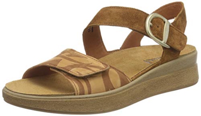 Think! Meggie_3-000251 Nachhaltige Wechselfußbett Slingback, Sandalia Mujer, 3000 Cuoio Kombi, 37 EU