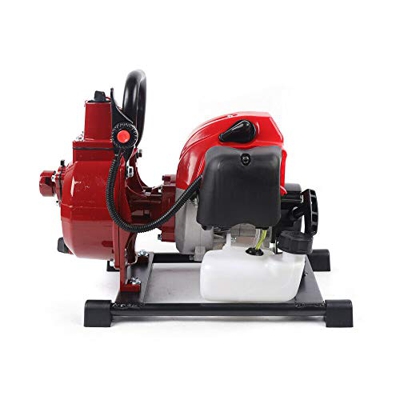 Bomba de agua de gasolina de 1 pulgada, 42,5 cc, 2 tiempos, gasolina, para riego de jardín, piscina y limpieza para drenaje, riego y cuidado de estanq