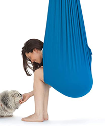JUANYAO Columpio Terapia Interior Hamaca Suave para Adultos Y Niños Exteriores Elástico Abrazar Hamaca Swing para Yoga TDAH, Autismo, Aspergers E Inte precio