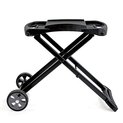 BBQ-Toro Barbacoa de Gas portátil con 2 quemadores y Mesa de Barbacoa | Parrilla de Gas compacta para balcón, Incluye Carrito Plegable para Barbacoa (