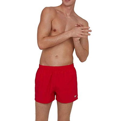 Speedo Fitted Leisure 13" WS Bañador, Hombre, Fed Red, S