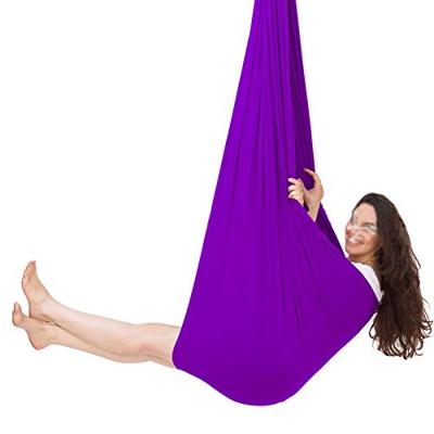 YAWEDA Columpio de terapia para niños con necesidades especiales Snuggle Swing Cuddle interior al aire libre hamaca ajustable para niños con autismo, 