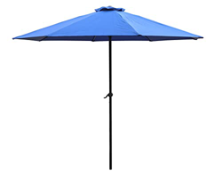 Best Goods Paraguas de exterior, paraguas de ocio de interior, paraguas de playa, diámetro 15 mm, manivela ajustable, protección contra la lluvia y el características