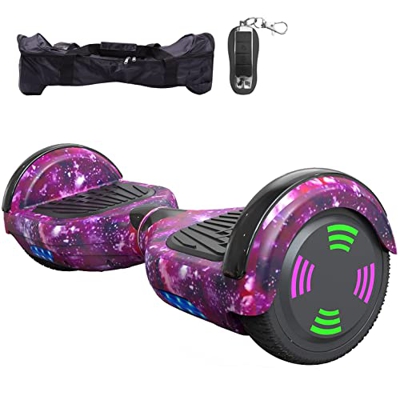 HOVERMAX Hoverboards, Hoverboards de 6.5 Pulgadas para Niños, Hoverboards con Control Remoto Flash Led Bluetooth y Bolsa de Transporte, Regalo para Ad