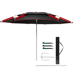 AILILI Sombrilla De Pesca -Sombrilla De Manivela,Manivela De Apertura Fácil,con Función De Inclinación,Sombrilla Terraza Exterior,para Patio,Jardin,Pi características
