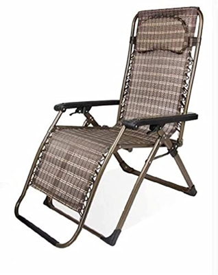 HZYDD Nueva tumbona plegable tumbona de camping silla de gravedad cero reclinable de gran terraza reclinable soporte al aire libre 250 libras