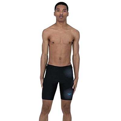 Speedo Tech Placement Jammer Bañador, Hombre, Black/Pool, 40