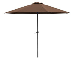 Best Goods Paraguas de exterior, paraguas de ocio de interior, paraguas de playa, diámetro 15 mm, manivela ajustable, protección contra la lluvia y el precio