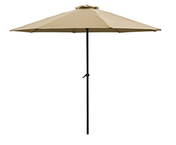 Best Goods Paraguas de exterior, paraguas de ocio de interior, paraguas de playa, diámetro 15 mm, manivela ajustable, protección contra la lluvia y el en oferta