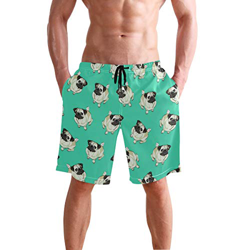 LORONA - Bañador para Hombre con diseño de Perro Carlino Verde Multicolor Multicolor M precio