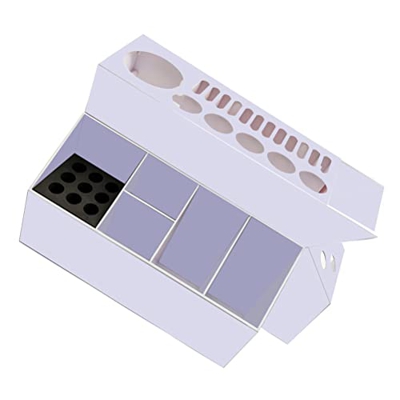 Beaupretty Soporte de cepillo para cabello Secador de pelo Soporte de baño Organizador de encimera de baño Estación de salón