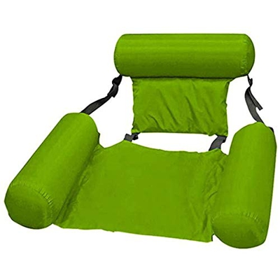 Varadyle PVC Verano Inflable Plegable Flotante Piscina Agua Hamaca Colchones de Aire Cama Silla Tumbona de Agua, Verde