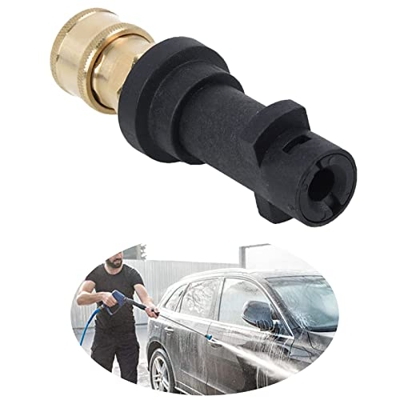 Mikqky Dispensador Lanzador de Espuma, con Conector Rápido Hembra de 1/4 de Pulgada (0,6 Cm) Compatible con Kärcher K Series K2, K3, K4, K5, K6, K7