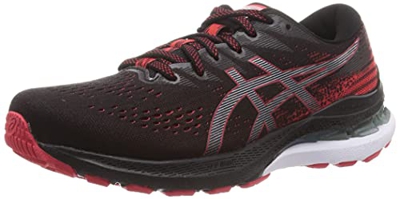 Asics Gel-Kayano 28, Running Shoe Hombre, Black/Electric Red, 42 EU